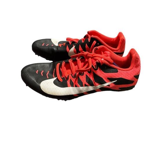 Nike Men Size 8  Zoom Rival S Running Shoe Racing Spikes Black Red - Picture 2 of 9